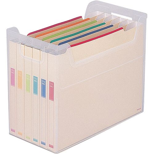他サイト： 【送料無料】【個人宅届け不可】【法人(会社・企業)様限定】なげこみBOX(6分類) A4ヨコ ペーパーファイル6冊付 1個の商品画像