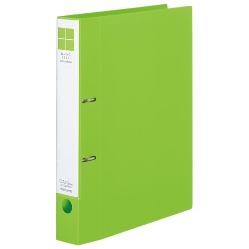 他サイト： Dリングファイル<スムーススタイル> A4タテ 300枚収容 背幅45mm 黄緑 1冊の商品画像