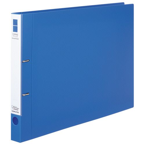 他サイト： コクヨ Dリングファイル<スムーススタイル> A3ヨコ 200枚収容 背幅34mm 青 1冊の商品画像