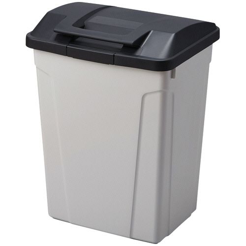 他サイト： 【送料無料】【個人宅届け不可】【法人(会社・企業)様限定】ハンドル付 分別ペール 70L ブラック 1台【イージャパンモール】の商品画像