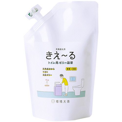 他サイト： 【送料無料】【個人宅届け不可】【法人(会社・企業)様限定】きえーる トイレ用 ゼリータイプ 無香 詰替 480g 1個【...の商品画像