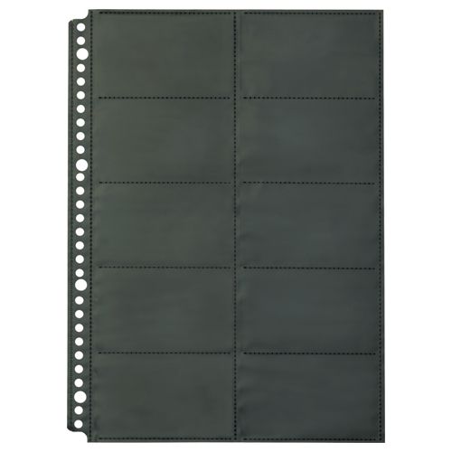 他サイト： SHOT DOCS 名刺ホルダー 替え台紙 A4タテ 2列5段 20ポケット 1パック(10枚)の商品画像