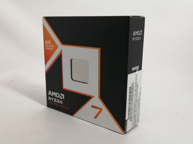 他サイト： 【未使用】AMD Ryzen 7 9800X3D (4.7GHz/TC:5.2GHz) BOX AM5/8C/16T/L3 96の商品画像