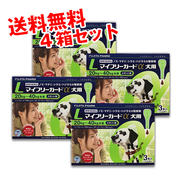 B 動物用医薬品 マイフリーガードa 犬用 L 40kg用 3本入 4箱セットの通販はau Pay マーケット 松波動物メディカル通信販売部 商品ロットナンバー