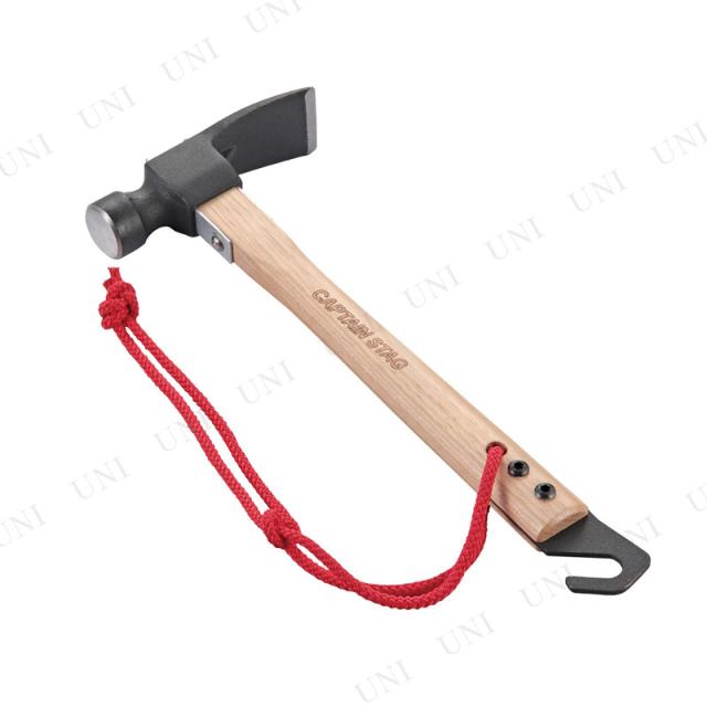 他サイト： CAPTAIN STAG(キャプテンスタッグ) 鍛造 ペグ抜きハンマー 【 アウトドア用品 テント用品 金槌 ペグハンマー 道具の商品画像