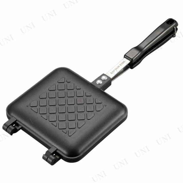 他サイト： CAPTAIN STAG(キャプテンスタッグ) キャストアルミ ホットサンドトースター (フラット) UG-3086 調理器具 の商品画像