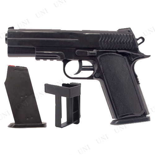 他サイト： コスプレ 仮装 ウォーターガン ブラックガバメント(マガジンクリップ付き) 【 仮装用 変装グッズ レプリカ プチ仮装 プール用の商品画像