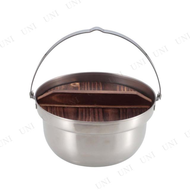 他サイト： CAPTAIN STAG(キャプテンスタッグ) 木蓋付きキャンプ焚火鍋 18cm UH-4124 【 調理器具 BBQ 調理道具の商品画像
