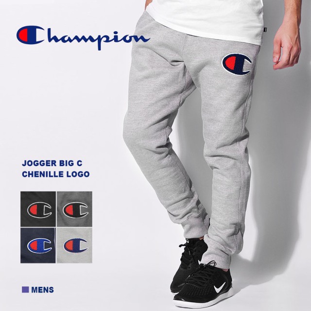 champion reverse weave chenille big c jogger