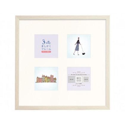 他サイト： 3WAYましかくフレーム 30角 ホワイト 106-334 |b03の商品画像