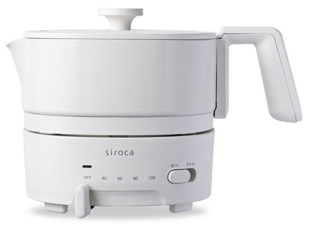 他サイト： シロカ 調理家電 おりょうりケトル ちょいなべ SK-M251(C) [アイボリー]の商品画像