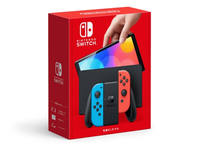 他サイト： 任天堂 ゲーム機本体 Nintendo Switch (有機ELモデル) HEG-S-KABAA [ネオンブルー・ネオンレッド]の商品画像