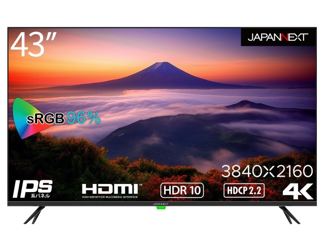 他サイト： JAPANNEXT PCモニター・液晶ディスプレイ JN-IPS4302TUHDR [43インチ]の商品画像