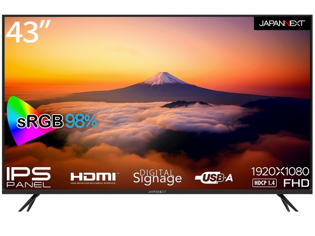 他サイト： JAPANNEXT PCモニター・液晶ディスプレイ JN-IPS43FHD-U [43インチ]の商品画像