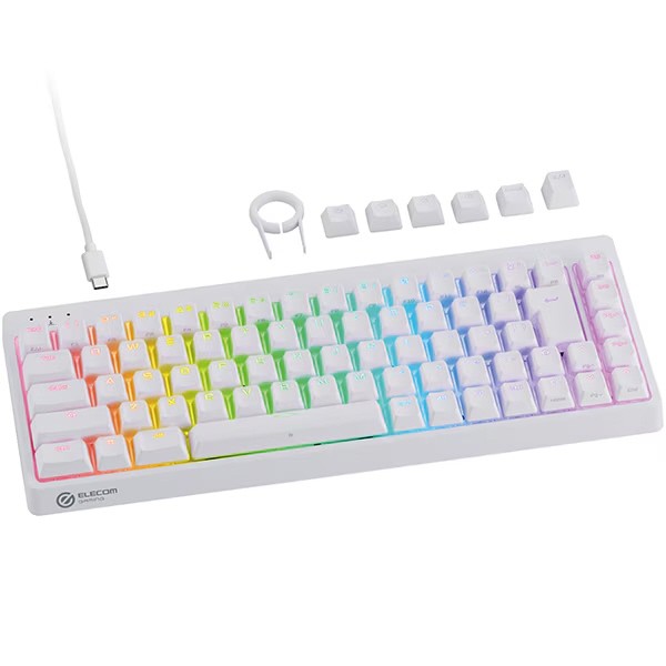 他サイト： エレコム キーボード TK-VK600AWH [ホワイト]の商品画像