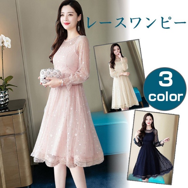 トップ100ピンク レース ワンピース 韓国 人気のファッショントレンド