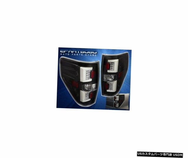 海外 正規品 Ford 09 14 F150 Lamp Brake Lights Tail Led Tube White Housing Black Pickup ライト ランプ Sutevalle Org