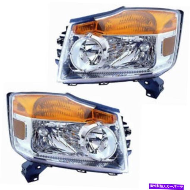 数量限定 Usヘッドライト 08 13 Armadaヘッドライトヘッドランプフロントヘッドライトランプ左右サイドセットペア 08 13 Armada Headlight ヘッドライト ウインカー テールランプ Sutevalle Org