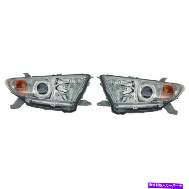 大量入荷 Headlight Highlander Toyota 11 13 Fits Rh To用トヨタハイランダヘッドライトペアlh Usヘッドライト Pair Fo Rh Lh ヘッドライト ウインカー テールランプ Www Efirst Ae