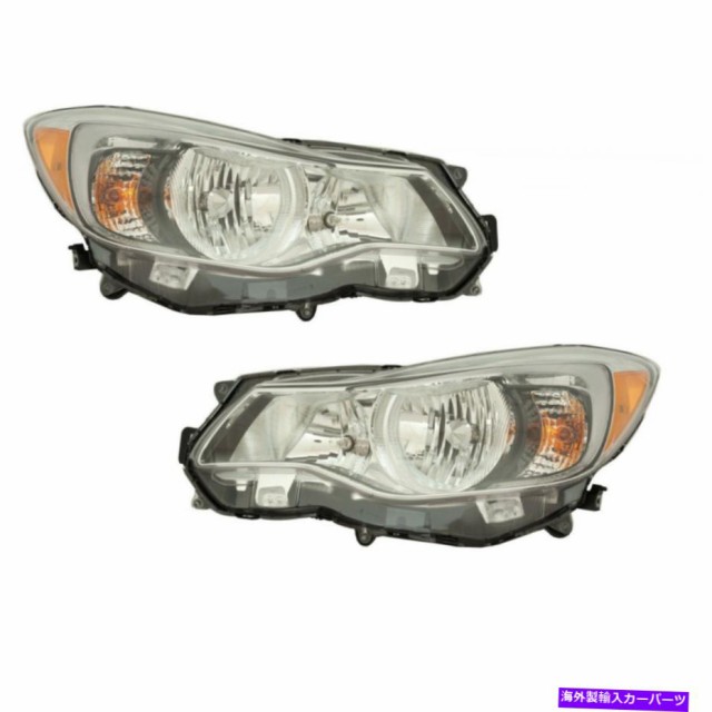 USヘッドライト Subaru CrosStrek Headlight 2016 2017 Pair RHとLHサイドカーサCAPA SU2502167 For Subaru Crosstrek Headlight