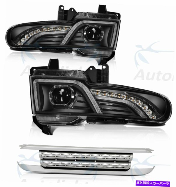 USヘッドライト 2007-2015トヨタFJ Cruiser LEDヘッドライトアセンブリヘッドランプ交換 Pair for 2007-2015 Toyota FJ Cruiser