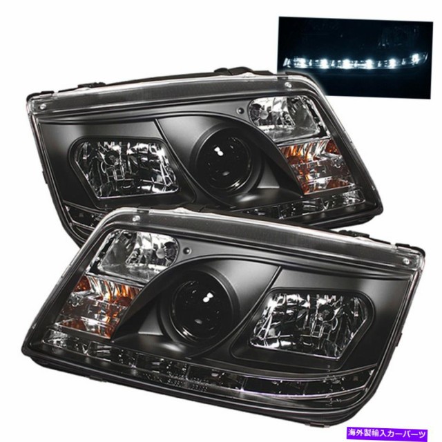 USヘッドライト Spyder Auto 5012234 DRL LEDプロジェクターヘッドライトは99-05 Jettaにフィット Spyder Auto 5012234 DRL LED