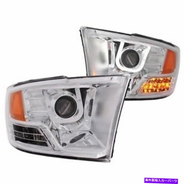 USヘッドライト AnzoプロジェクターヘッドライトU-BARクロームクリア09-17ドッジRAM 1500＃111269 Anzo Projector Headlights U-