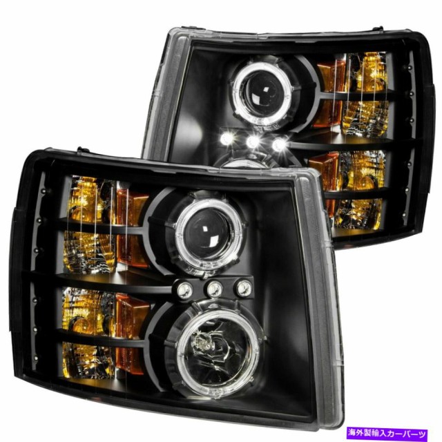 USヘッドライト Anzo 111200プロジェクターのヘッドライト2007-2013 Chevrolet Silverado 1500 Anzo 111200 Projector Headlight