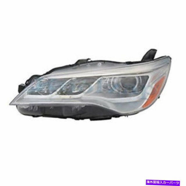 USヘッドライト 15 16 17 Camry XLEフロントヘッドライトヘッドランプLEDヘッドライトW /電球左側 For 15 16 17 Camry XLE Front