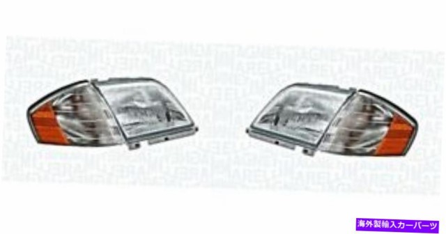 USヘッドライト メルセデスSLクラスW129 R129ヘッドライト角ライト左+右+右+右+右+右 Mercedes SL Class W129 R129 Headlight Se