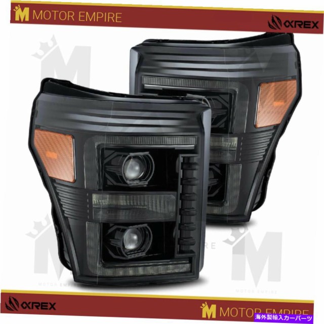 USヘッドライト 2011-16 F250 F350のための順次信号ライトw /逐次信号ライト AlphaRex Projector Headlights w/ Sequential Sign