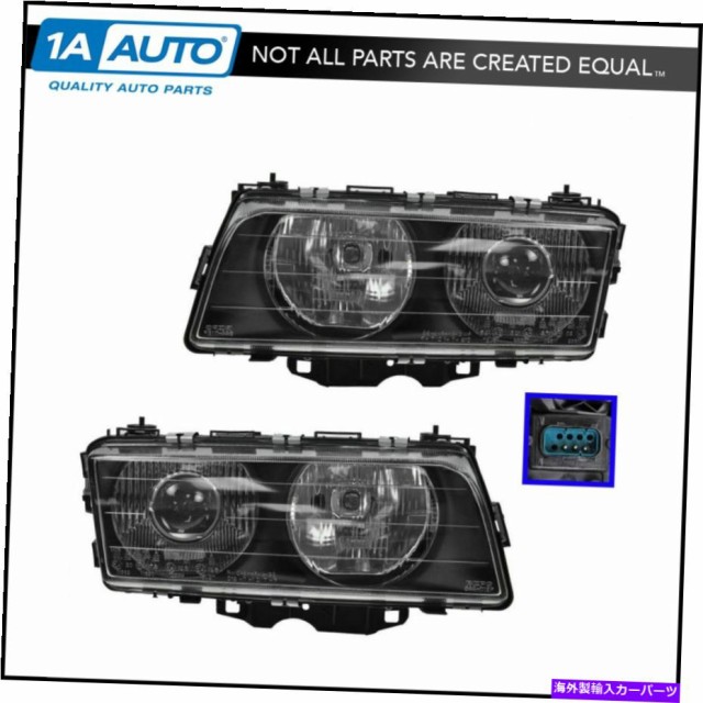 USヘッドライト ヘッドライトヘッドランプ左右ペアセット95-98 BMW E38 7シリーズ Headlights Headlamps Left & Right Pair Set