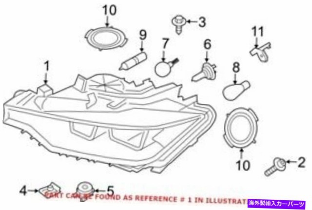 USヘッドライト BMWのための本物のOEMヘッドライト63117338710 Genuine OEM Headlight for BMW 63117338710