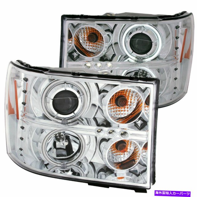 USヘッドライト Anzo 111126 ProjectorヘッドライトW / Halo Chrome 2007-2013 Gmcsierra 1500 Anzo 111126 Projector Headlight