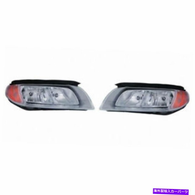 USヘッドライト Volvo S80 Headlight 2008-2012 Pair RH＆LHサイドクロームW /電球VO2502123 For Volvo S80 Headlight 2008-2012