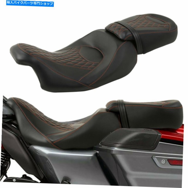 シート ハーレーロードキングエレクトラストリートグライド09-21 17 18 Driver Passenger Seat Fit For Harley Road King Electr