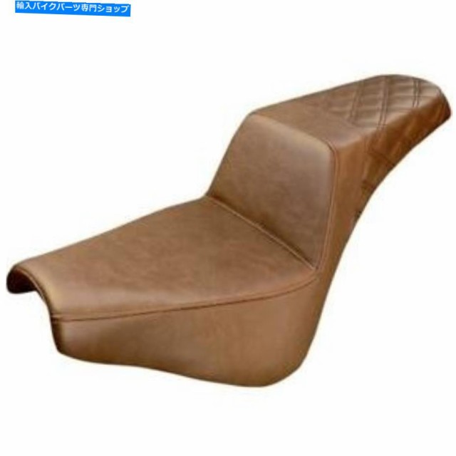 シート SADDLEMEN 818-30-173BR LSステップアップシート - ブラウンスムース Saddlemen 818-30-173BR LS Step-Up Seat - Brown S