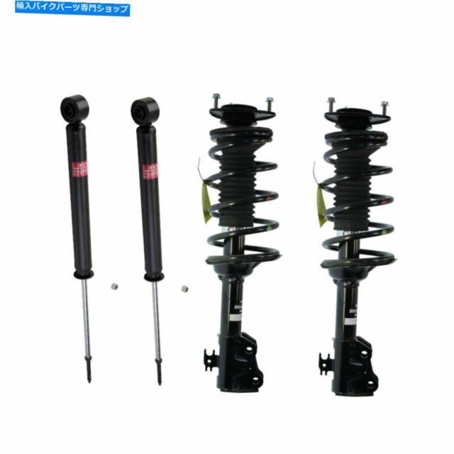 サスペンション Kyb Strut Plusアセンブリ+リアExcel-Gショックセット00-05トヨタエコーFWD KYB Strut Plus Assembly + Rear Exc