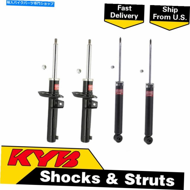 サスペンション セット（4）KYB Excel-Gショックストラットアセンブリ＆リアFORKSWARAGEN EOS Set(4) KYB Excel-G Shock Strut A