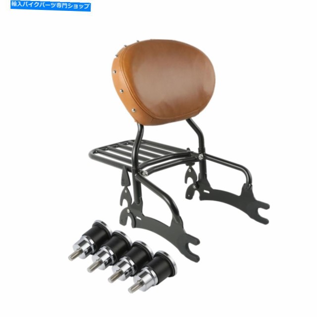 バックレスト 背もたれのSissy Bar Rack Mount Spoolsはインドのチーフ馬のためのフィット16 17 18 Backrest Sissy Bar Rack Mou