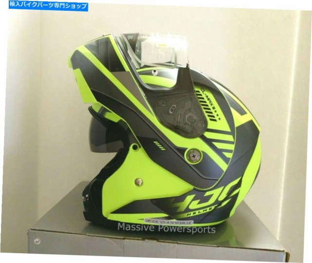 ヘルメット HJC CL-MAX3ガラントオートバイヘルメットHi-Viz SM小型モジュール式日焼け止め HJC CL-MAX3 Gallant Motorcycle Hel