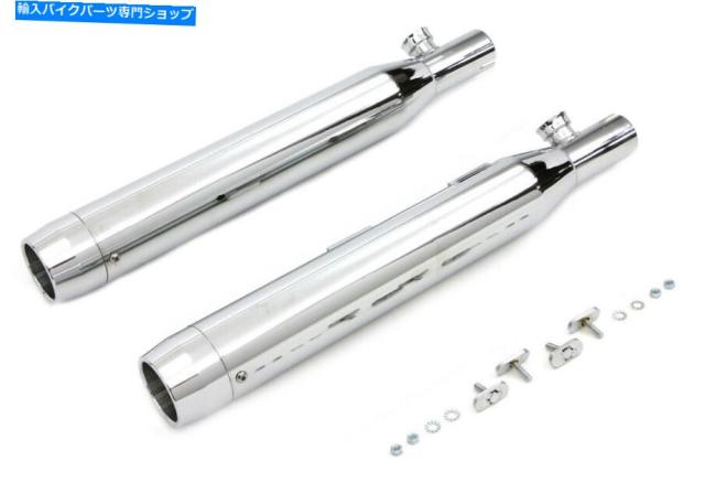 値上げ幅 マフラー クロムのヒントを設定したクロムスリップHarley-Davidsonフィット Chrome Slip On Muffler Set With Chrome Tips fits 値上げ幅 マフラー クロムのヒントを設定したクロムスリップHarley-Davidsonフィット Chrome Slip On Muffler Set With Chrome Tips fits