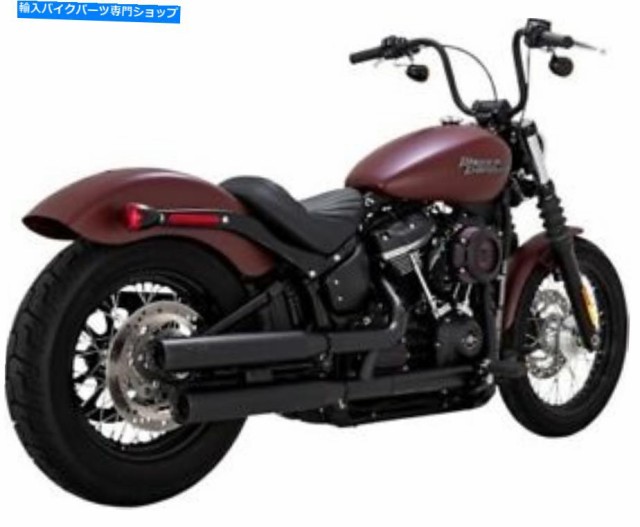 マフラー バンス＆ハインズエリネーター300スリップデュアルエキゾーストマフラーブラック46712 Vance & Hines Eliminator 300 S