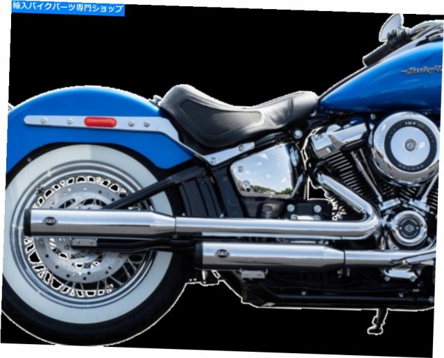 マフラー S＆Sサイクルグランドナショナルスリップオンマフラー550-0740 S & S Cycle Grand National Slip-On Mufflers Chrome 5