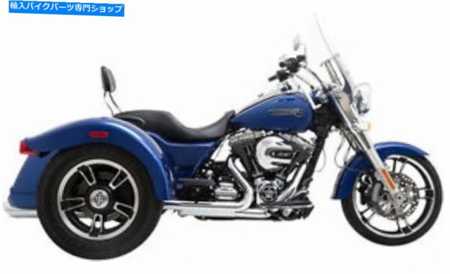 マフラー バンス＆ハインズ - 16798 - ツインスラッシュ4 "ラウンドスリップオン排気マフラー（クロム） Vance & Hines - 16798