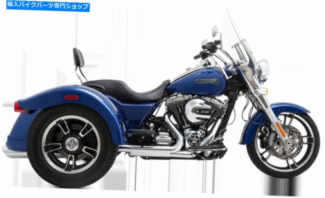 マフラー バンス＆ハインズクロームツインスラッシュオートバイマフラー15-16ハーレーフレット Vance & Hines Chrome Twin Slash