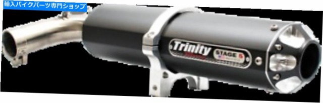 マフラー トリニティレーシングステージ5マフラースリップブラックシングルTR-4158S-BK TRINITY RACING Stage 5 Slip On Muffler