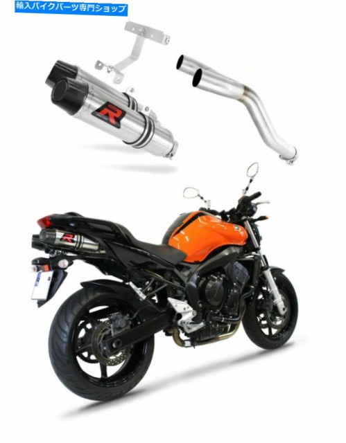 マフラー FZ6 FAZER 600 S1排気HP3支配レーシングサイレンサーマフラー2004 - 2010 FZ6 FAZER 600 S1 Exhaust HP3 Dominator Rac