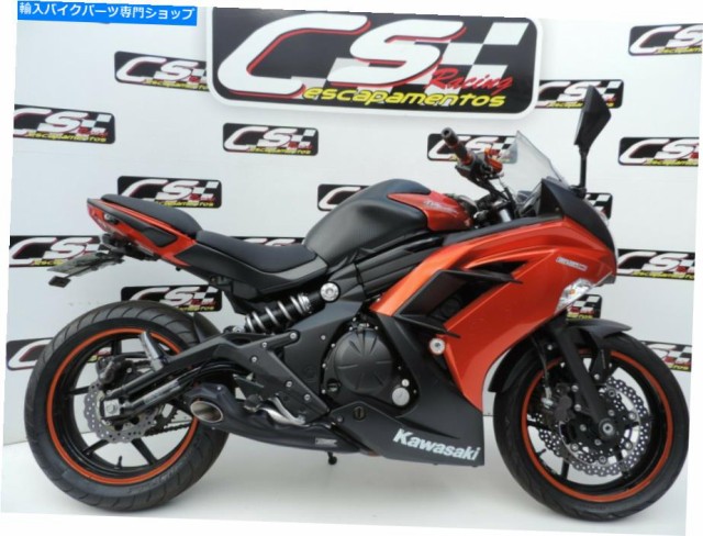 マフラー 2012-16川崎忍者650フルエキゾーストマフラーCSレースディープサウンド 2012-16 Kawasaki Ninja 650 Full Exhaust Muff