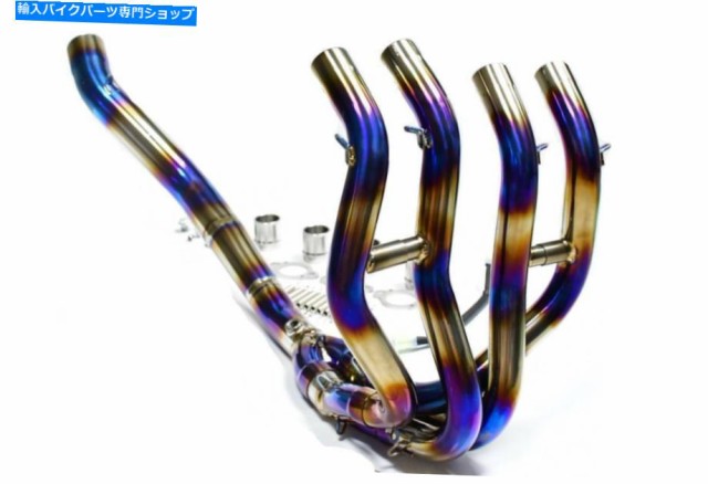 マフラー 川崎ZX25R ZX-25RチタンTI排気マフラーリンクパイプ Kawasaki ZX25R ZX-25R Titanium TI Exhaust Muffler Link Pipe